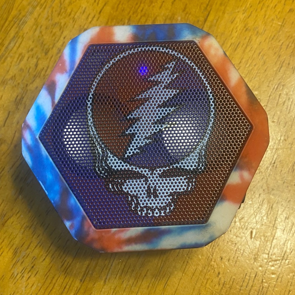 Boombotix Boombot REX Speaker Tie-Dye Excellent Grateful Dead 50th Anniversary